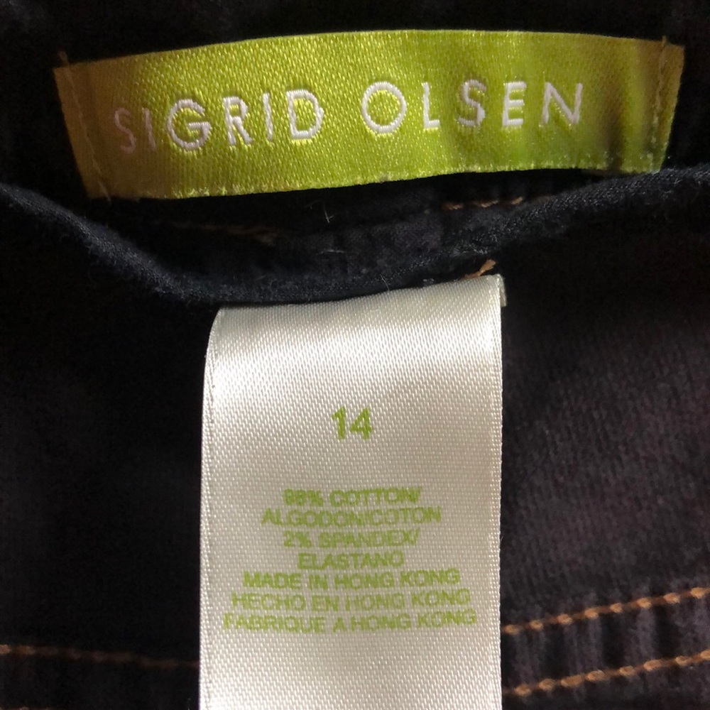 Sigrid Olsen Ladies Size 14 Black Pant - image 4
